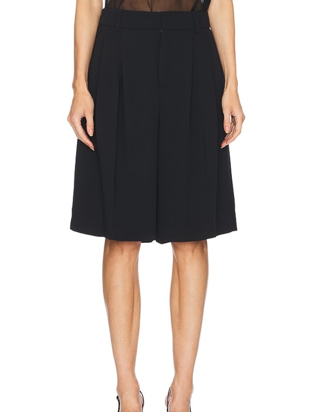 GOOD AMERICAN Luxe suiting long shorts Black size 20 NWT gwb0213